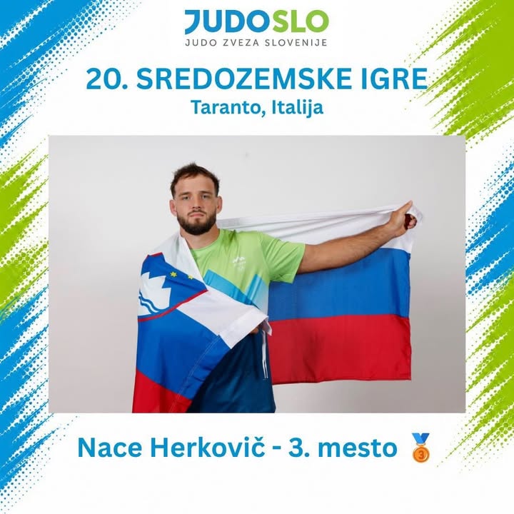 Nace Herkovič bronast na sredozemskih igrah v Tarantu
