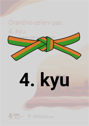 4. kyu - Oranžno-zeleni pas