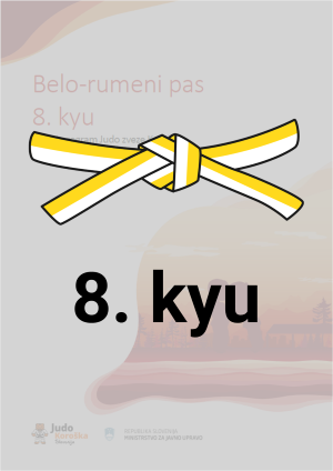8. kyu - Belo-rumeni pas